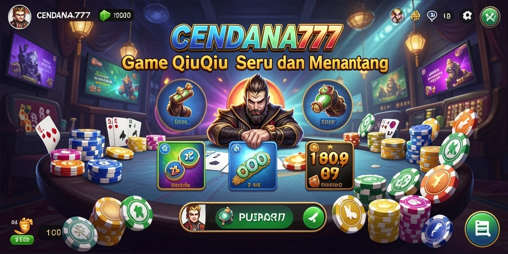 Gameplay menarik CENDANA777 dengan suasana QiuQiu yang seru.