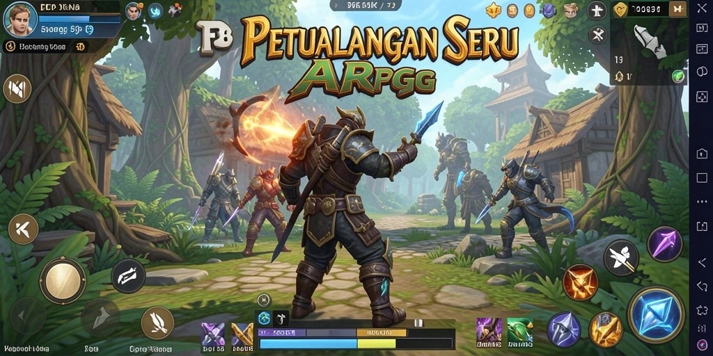Tangkapan layar FO8 menunjukkan aksi pertarungan epik dalam gameplay ARPG.