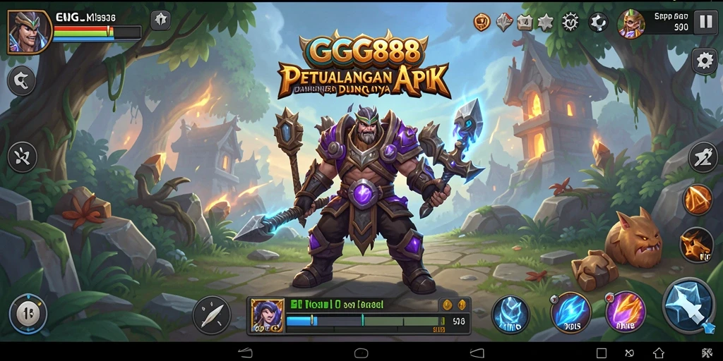 Tampilan aksi seru dalam permainan GGG888 yang memukau.