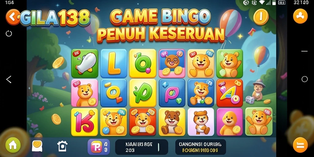 Tampilan gameplay GILA138 dengan kartu Bingo yang menarik.