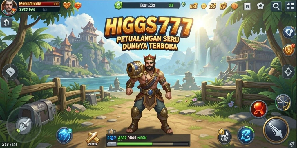 Screenshot HIGGS777 menampilkan aksi gameplay Open World yang mendebarkan.
