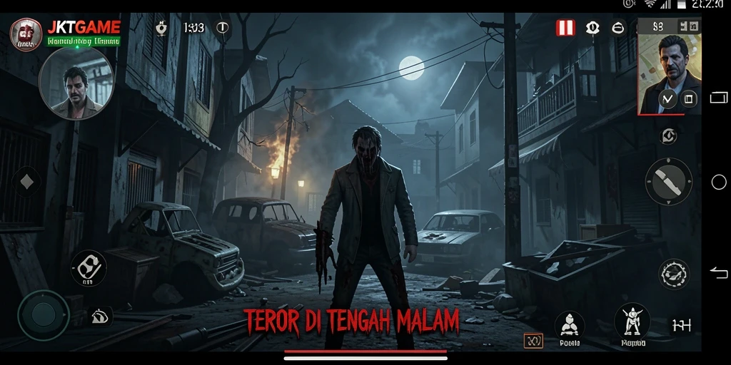 Gameplay mendebarkan di dunia angker JKTGAME yang menegangkan.