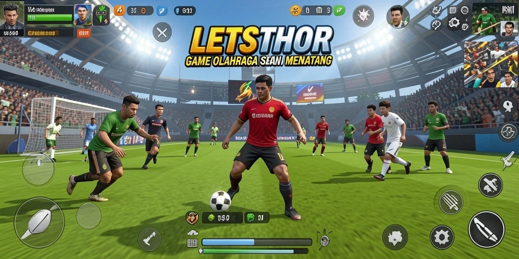 Tampilan gameplay LETSTHOR yang menegangkan dan dinamis.