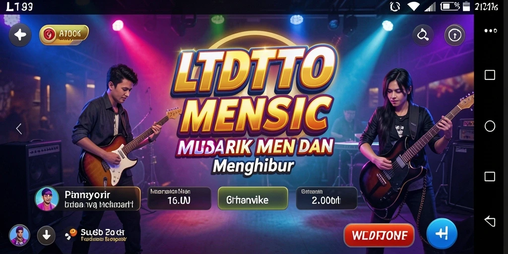 Tampilan gameplay yang seru di LTDTOTO, menampilkan keseruan bermain musik.