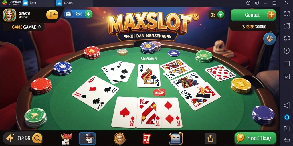 Screenshot gameplay <strong>MAXSLOT</strong> yang menunjukkan momen seru permainan Gaple.
