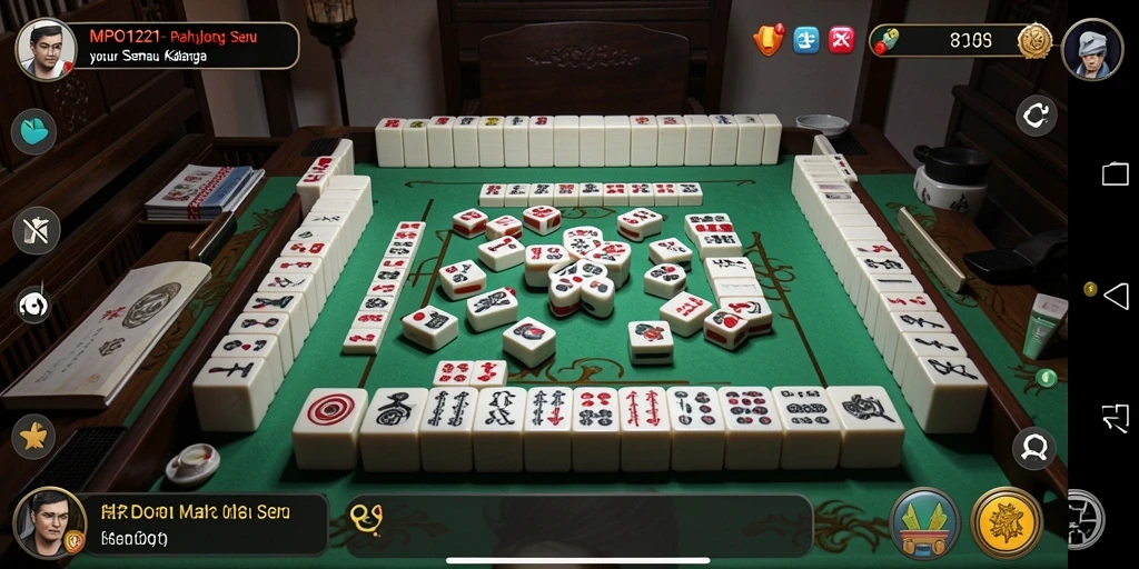 Tampilan menarik dari gameplay Mahjong MPO1221