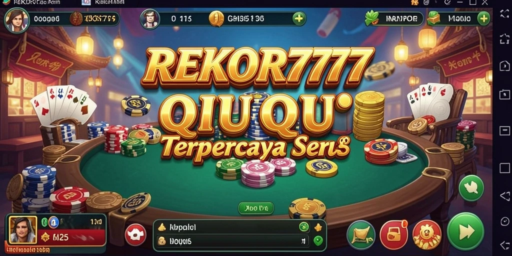 Tampilan seru dan dinamis gameplay QiuQiu di REKOR777.