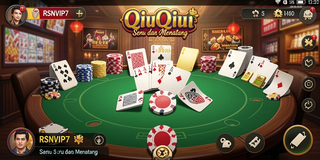 Tampilan gameplay menarik dari game QiuQiu RSNVIP7.