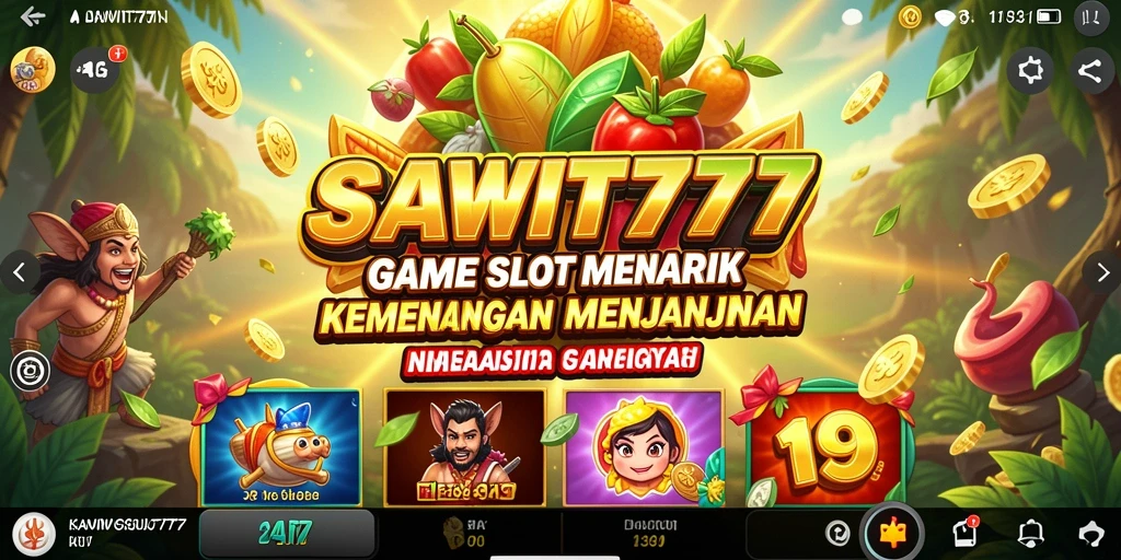 Screenshot gameplay SAWIT777 menampilkan grafis slot yang menarik.