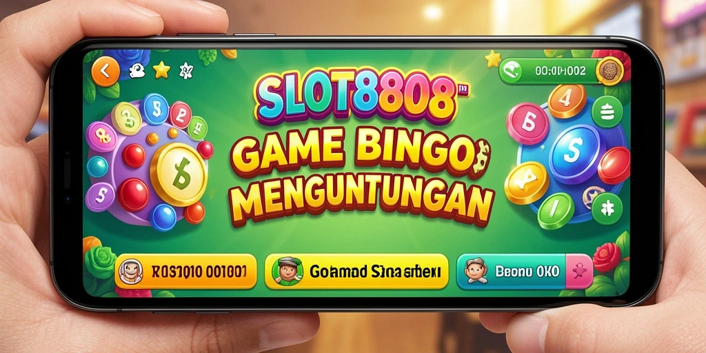 Tampilan gameplay Bingo yang mendebarkan di SLOT8808.