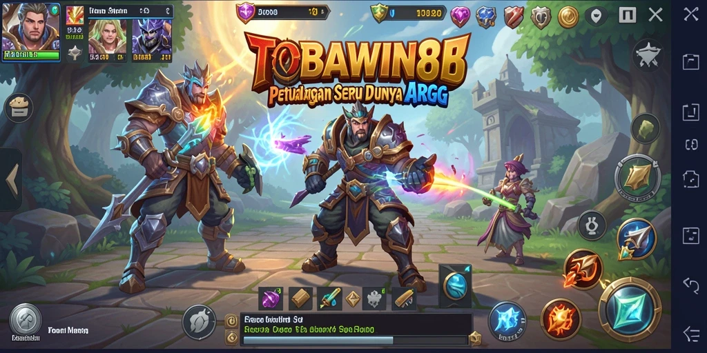 Tampilan gameplay menarik TOBAWIN88 dengan aksi penuh semangat.